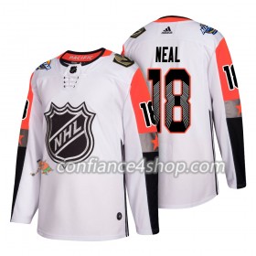 Adidas Maillot de Hockey Vegas Golden Knights James Neal 18 2018 NHL All-Star Pacific Division Blanc Authentic - Homme